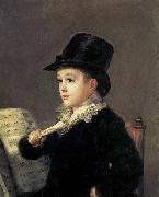 Francisco de goya y Lucientes Portrait of Mariano Goya, the Artist-s Grandson France oil painting reproduction